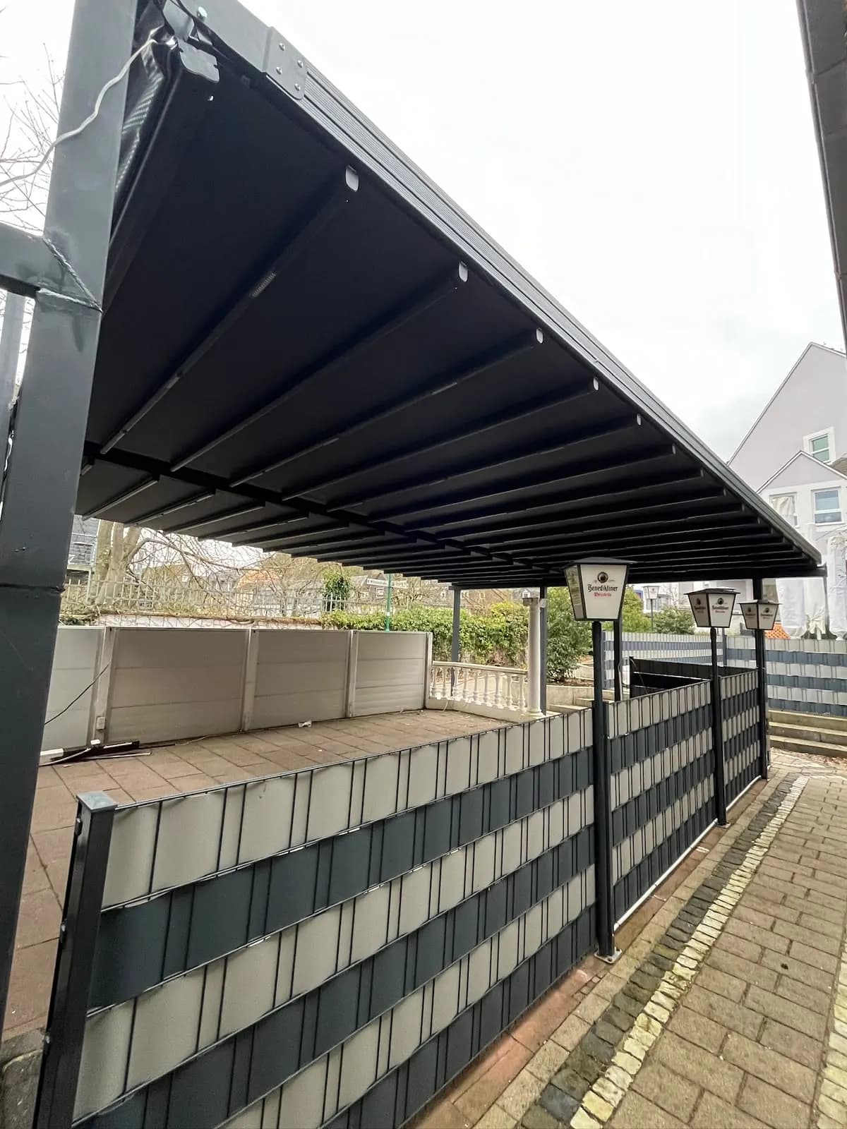 Pergola Tente uygulaması. Diez, Almanya