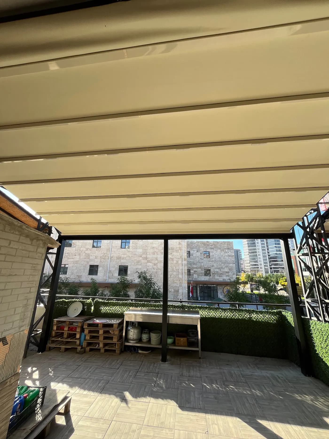 Pergola Tente uygulaması. Batıkent, Ankara