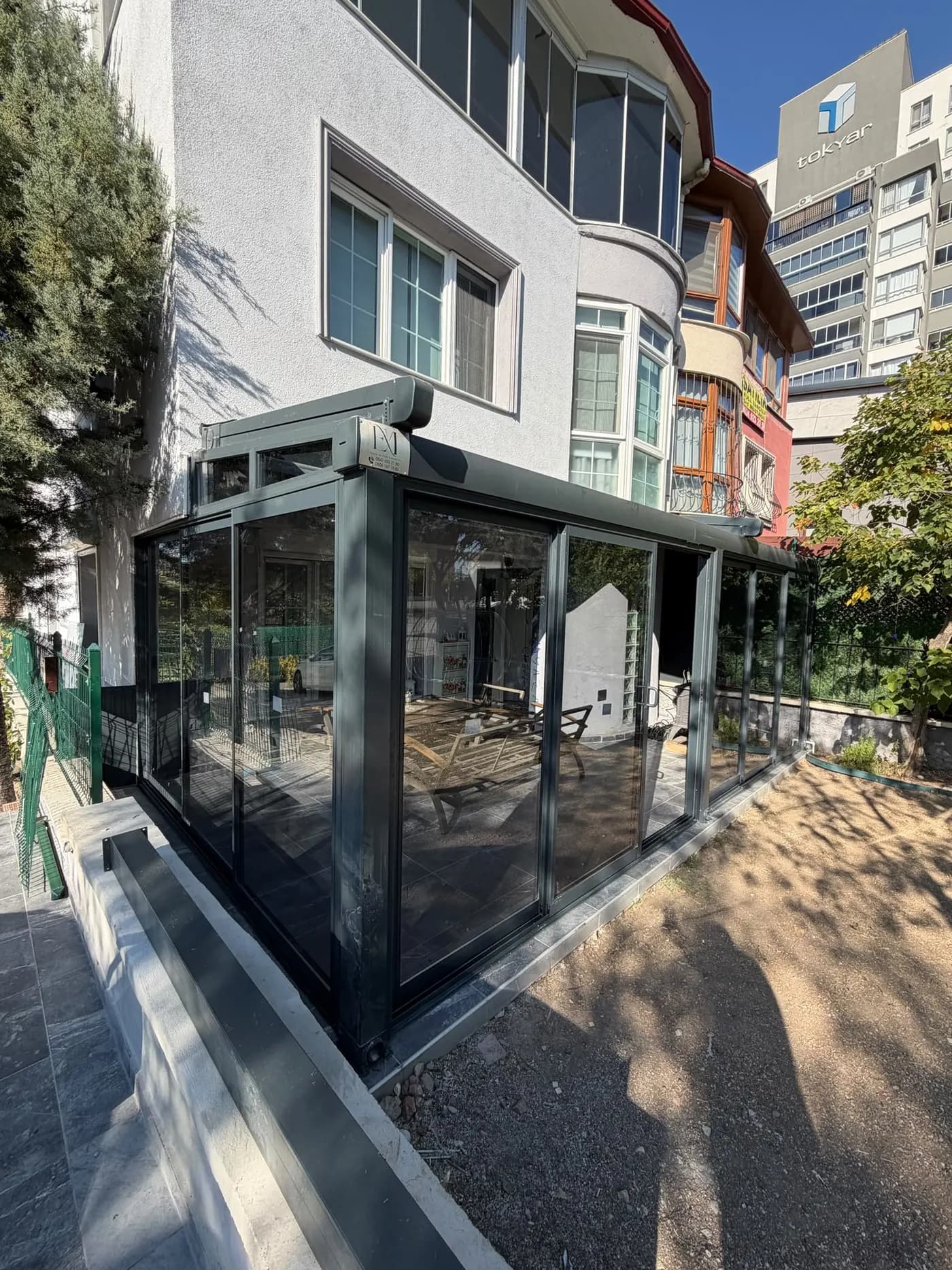 Pergola Tente + Sürme Cam uygulaması. Batıkent, Ankara