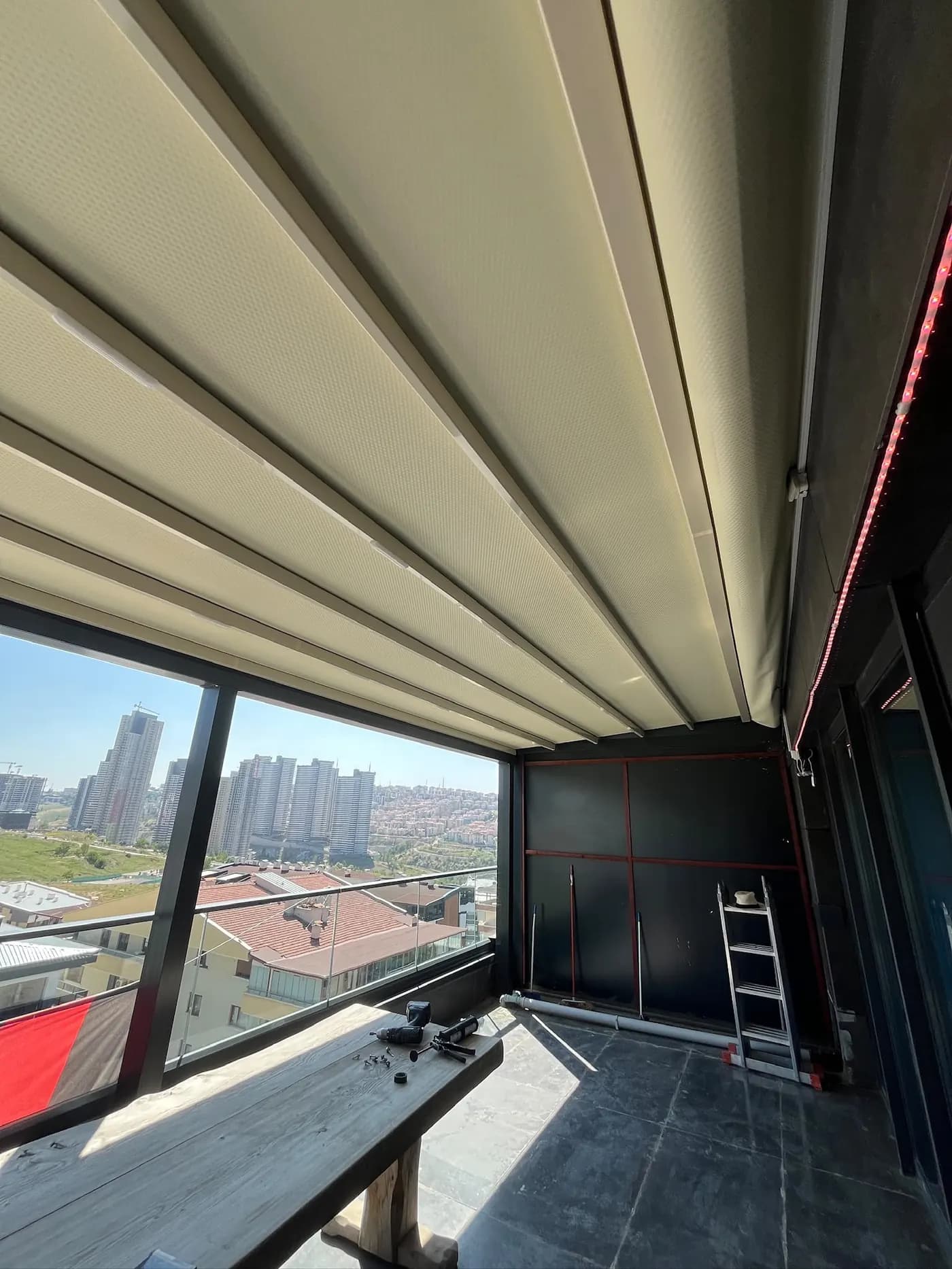 Pergola Tente uygulaması. Oran, Ankara
