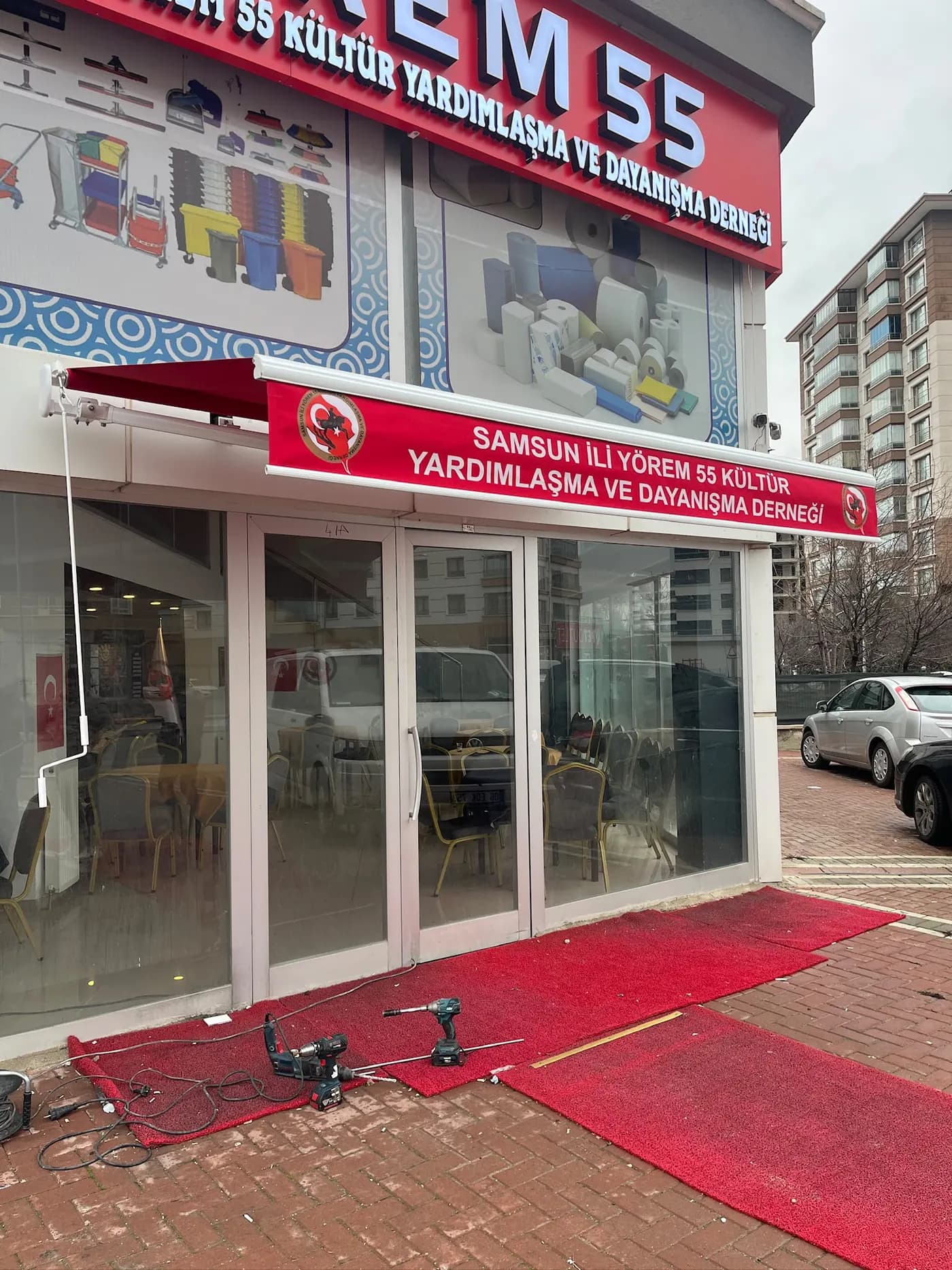 Mafsallı Tente uygulaması. Ovacık, Ankara