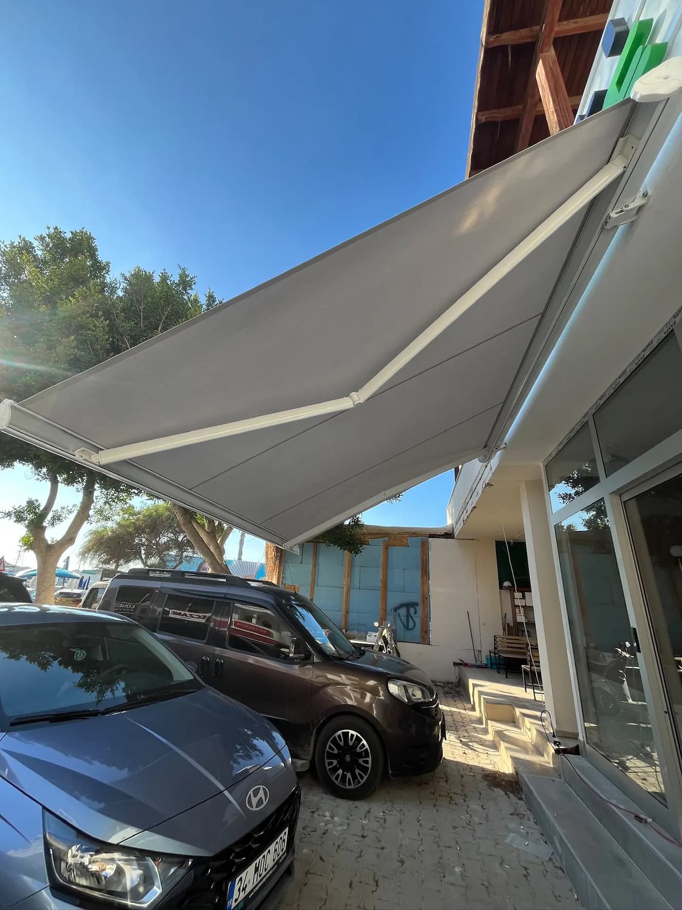 Kasetli Tente uygulaması. Bodrum, Muğla